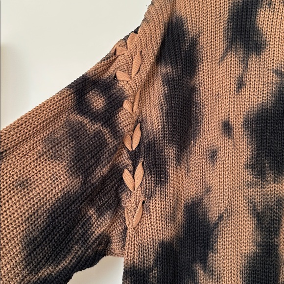 Avenue Brown and Black Knit Sweater - Picture 2 of 5